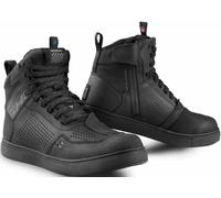 SHIMA Rebel 2.0 Zapatillas impermeables perforadas para moto, negro, Talla 39