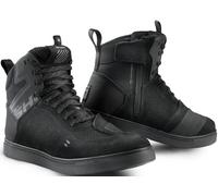 SHIMA REBEL 2.0 Botas Moto Hombre Cuero Ventilada Zapatillas Verano Calzado Motorista Baja Adventure Cremallera Lateral Protección Tobillo Motocicleta Trail (Masculinos, Ventilado Negro, 43)