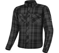 SHIMA RENEGADE MEN 2 Camisa Moto Hombre - Chaqueta Moto de Algodóncon con FiberQL - Aramida y capa de refrigeración, protectores CE, cremallera y cierre a presión (Negro, XL)