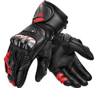 SHIMA RS-3 Guantes de moto, negro/rojo, Talla S