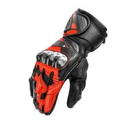 SHIMA RS-3 Guantes de moto, negro/rojo/fluo rojo oscuro, Talla S