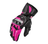 SHIMA RS-3 Guantes de moto para mujer, negro/rosa, Talla M