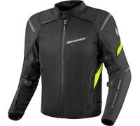 SHIMA Rush 2.0 chaqueta textil impermeable para motocicletas, negro-amarillo, tamaño 4XL para Hombres