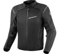 SHIMA RUSH Chaqueta Moto Hombre AIRFORCE Protector Espalda Cazadora Motociclista Chaquetas Protecciones Impermeable Armadura Cazadoras Motoero Invierno (Masculinos, Chaqueta Regular, Negro, XXL)
