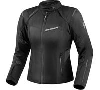 SHIMA RUSH Chaqueta Moto Mujer AIRFORCE Protector Espalda Cazadora Motociclista Chaquetas Protecciones Impermeable Armadura Cazadoras Motoero Invierno (Femenino, Chaqueta Regular, Negro, XL)