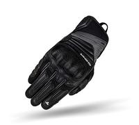 Shima Rush Gloves Guantes Moto Hombre Cuero Homologados Corto Verano Motos Guante Ventilado Certificatos con Protección Motorista Racing Protecciones Ventilación Verão (Masculinos, Hombre/Negro, L)