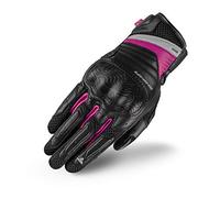 SHIMA Rush Gloves Guantes Moto Hombre Cuero Homologados Corto Verano Motos Guante Ventilado Certificatos con Protección Motorista Racing Protecciones Ventilación Verão (Femenino, Mujer/Rosa, L)