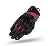 Shima Rush Gloves Guantes Moto Hombre Cuero Homologados Corto Verano Motos Guante Ventilado Certificatos con Protección Motorista Racing Protecciones Ventilación Verão (Masculinos, Hombre/Rojo, S)