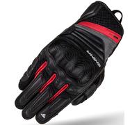 SHIMA Rush Guantes de moto, negro/rojo, Talla S