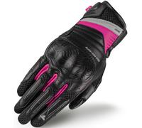SHIMA Rush Guantes de moto para mujer, negro-rosa, tamaño M
