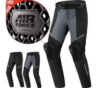 SHIMA Rush 2.0 Vented Pantalones textiles impermeables para motocicletas, negro-gris, tamaño 4XL para Hombres