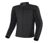 SHIMA SHADOW TFL Chaqueta Moto Hombre | Cazadora moto hombre de cuero premium ventilado con CE espalda, hombros, codos protecciones, Tecnología TFL Cool (Negro, XL)
