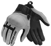 SHIMA SONIC Guantes Moto Hombre Textile Cuero Homologados Corto Verano Motos Guante Ventilado Certificatos Touchscreen Motorista Ciudad Protecciones Ventilación Verão (Masculino, Gris, XL)