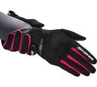 SHIMA Sonic Guantes de moto para mujer, negro/rosa, Talla M