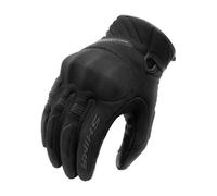 SHIMA SONIC Guantes Moto Hombre Textile Cuero Homologados Corto Verano Motos Guante Ventilado Certificatos Touchscreen Motorista Ciudad Protecciones Ventilación Verão (Masculino, Negro, S)