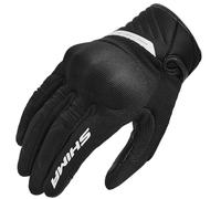 SHIMA SONIC Guantes Moto Mujer Textile Cuero Homologados Corto Verano Motos Guante Ventilado Certificatos Touchscreen Motorista Ciudad Protecciones Ventilación Verão (Femenino, Blanco, S)