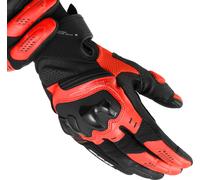 SHIMA Spark 3.0 Guantes de moto, negro/rojo/fluo rojo oscuro, Talla 3XL