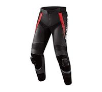 SHIMA STR 2.0 Motorcycle Pants - Cuero, Pantalones Deportivos con Protectores de Caderas y Rodillas, Deslizadores de Rodilla, Cuero Perforada, para Traje de 2 Piezas (Rojo, 56)