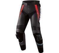 SHIMA STR 2.0 Pantalones de cuero para motocicleta, negro/rojo, Talla 56