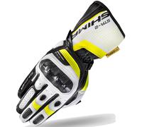 SHIMA STR-2 Guantes de moto, negro-blanco-amarillo, tamaño M para Hombres