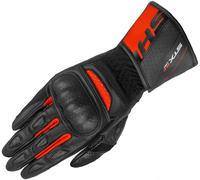 SHIMA STX 2.0 Guantes de moto perforados para mujer, negro-rojo, tamaño S