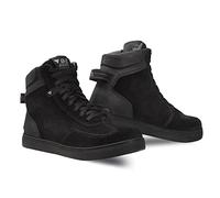 SHIMA SX-2 EVO Botas Moto Hombre - Zapatillas Moto de Cuero, Transpirables, Reforzados con Soporte el Tobillo, Suela Antideslizante, Almohadilla el Engranaje (Negro, 48)