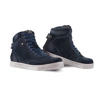 SHIMA SX-2 EVO LADY Botas Moto Mujere - Zapatillas Moto de Cuero, Transpirables, Reforzados con Soporte el Tobillo, Suela Antideslizante, Almohadilla el Engranaje, Azul, 39 EU