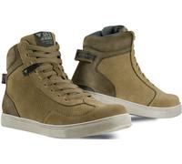 SHIMA SX-2 EVO Botas Moto Hombre - Zapatillas Moto de Cuero, Transpirables, Reforzados con Soporte el Tobillo, Suela Antideslizante, Almohadilla el Engranaje (Marrón, 41)