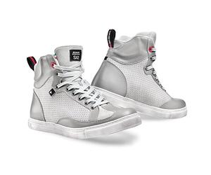 SHIMA SX-2 LADY, Zapatillas de motocicleta clásicas italianas de época (Gris, 36)