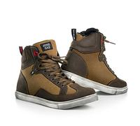 SHIMA SX-2, Vintage Retro Italiano Clásico Ventilados Verano Botas de Moto (41-46), Marrón, Tamaño: 46