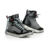 SHIMA SX-2, Vintage Retro Italiano Clásico Ventilados Verano Botas de Moto (41-46), Negro, Tamaño: 45