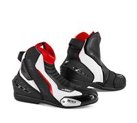 SHIMA SX-6 Men, Motorbike Boots for Men | Reinforced Leather Mens Biker Boots with Side Zipper, Ankle Support, Anti-Slip Sole, Gear Shift Handle