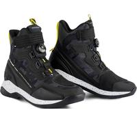 SHIMA Takeshi Botas de moto, negro-blanco-amarillo, tamaño 42 para Hombres