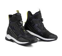 SHIMA Takeshi Botas de moto, negro-blanco-amarillo, tamaño 43 para Hombres
