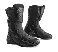 SHIMA Tenex WP Botas Moto Mujer Cuero Impermeable Atop Zapatos Todo El Año Calzado Motorista Baja Adventure Velcro Protección Tobillo Motocicleta Trail (Femenino Impermeable, Negro, 38)
