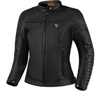 SHIMA Winchester 2.0 Chaqueta de cuero para motocicleta para damas, negro, tamaño XL para Mujer