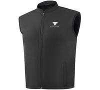 SHIMA WINDBREAKER Chaleco Moto Hombre Mujer Softshell Motero Estilo Ligero con Interior Transpirable Sin Mangas Verano Invierno Biker Outdoor Delgado Termo Funcional (Unisex, Negro, S)