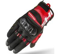 SHIMA X-BREEZE 2 Guantes Moto Hombre Mujer Cuero Homologados Corto Verano Motos Guante Ventilado Certificatos Con Protección Motorista Racing Protecciones Ventilación Verão (Masculinos, Rojo, 3XL)