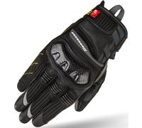 SHIMA X-BREEZE 2 Guantes Moto Hombre Mujer Cuero Homologados Corto Verano Motos Guante Ventilado Certificatos Con Protección Motorista Racing Protecciones Ventilación Verão (Femenino, Negro, M)