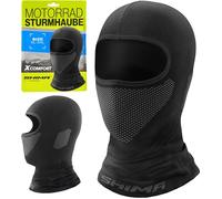 Shima X-Comfort Pasamontañas Moto Hombre Mujer Balaclava Verano Elástica Transpirable Mascara Motocicleta Invierno Multiusos Bicicleta Ciclismo Esquí (Unisex, Negro, XXS-S)