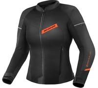 SHIMA X-Mesh 2.0 Chaqueta textil de moto para mujer, negro-rojo, tamaño L
