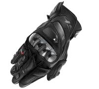 SHIMA XRS-3 Guantes Moto Hombre Cuero Homologados Corto Sport Motos Guante Ventilado Certificatos Con Protección Motorista Racing Protecciones Ventilación Verão (Hombre, Negro, S)