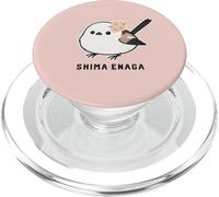 Shimaenaga con Flor de Cerezo Hokkaido pájaro de Hadas de Nieve PopSockets PopGrip para MagSafe