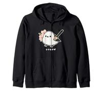 Shimaenaga con Flor de Cerezo Hokkaido pájaro de Hadas de Nieve Sudadera con Capucha