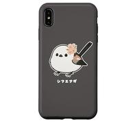 Shimaenaga Flores Cerezo pájaro Hada Nieve Hokkaido Carcasa para iPhone XS MAX