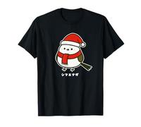 Shimaenaga pájaro Navidad Santa Sombrero Hokkaido Nieve Hada Camiseta