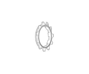 Shimano 1Z81100D - Corona 11D C/Distanciador Dura-Ace 7800