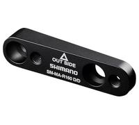 SHIMANO Adaptador de montaje para soporte de freno de disco de carretera, SM-MA-R160D/D, 1 perno de fijación, 2 pernos de fijación B, 1 retenedor de presión, 2 arandelas - ISMMAR160DDB