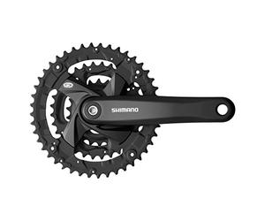 Shimano Altus M371 - Juego de bielas (170 mm, 44-32-22, 9 velocidades/Plata)