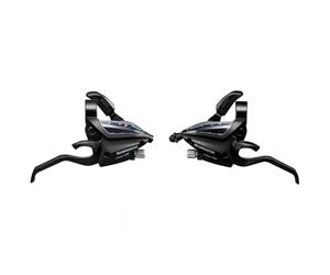 Shimano Altus ST-EF500 EZ Fire Plus STI - Juego de Palanca de 2 Dedos, 2 x 8 velocidades, Color Negro